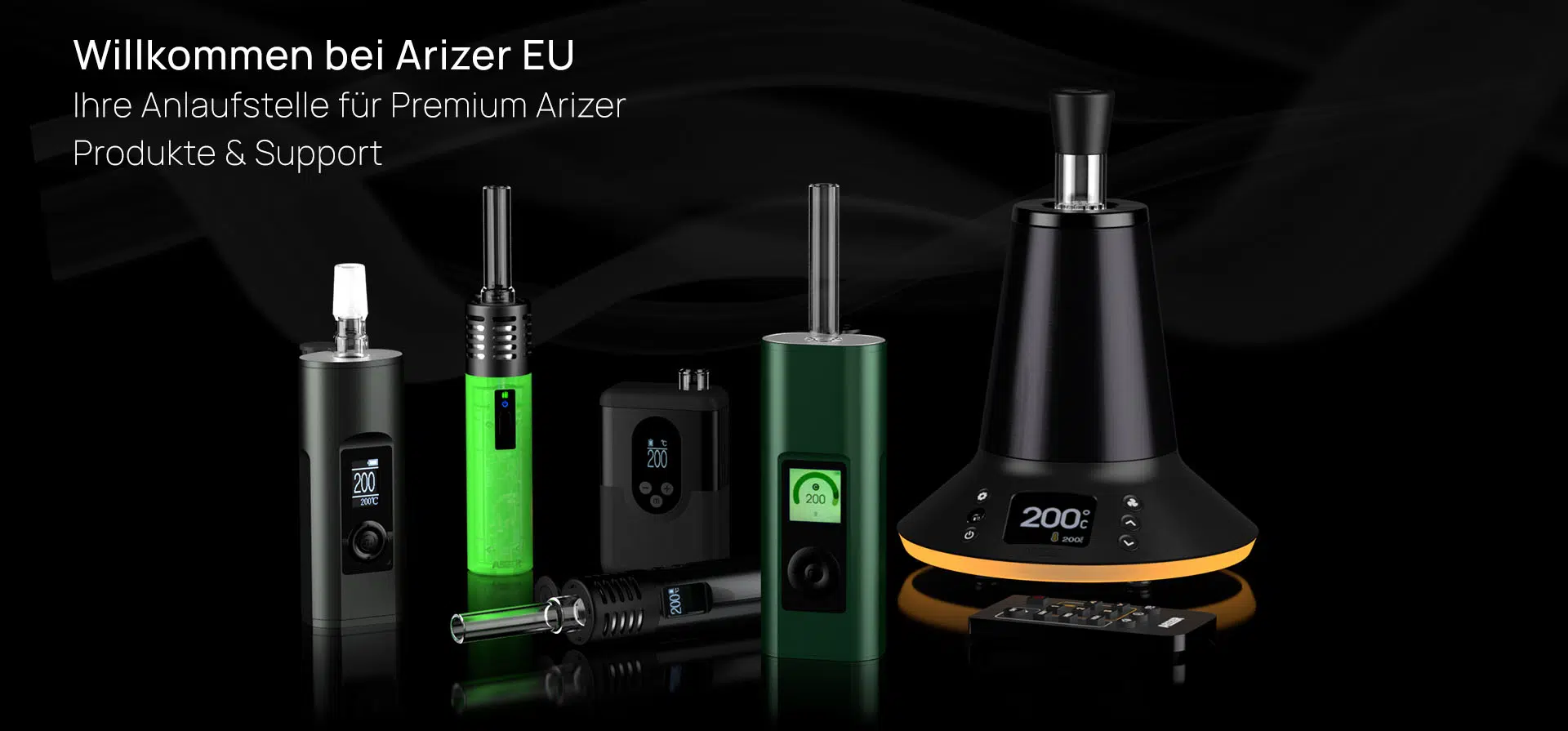 Arizer Homepage german version