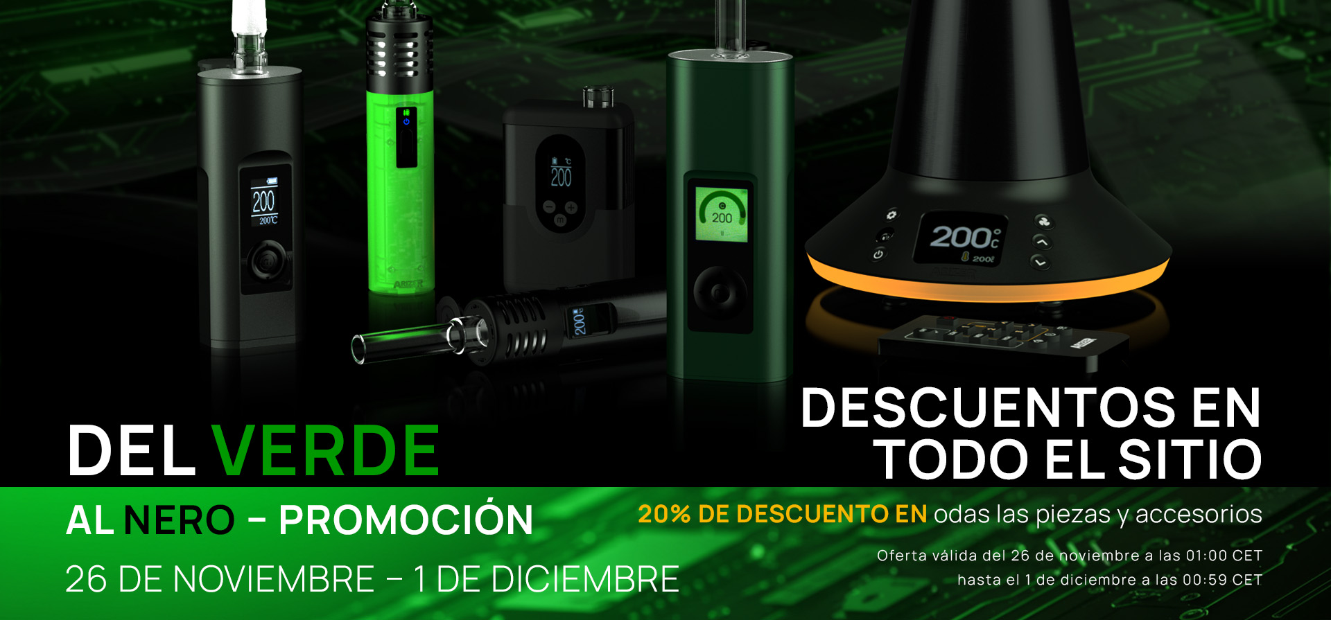 SPANISH_From Green To Black Sale
